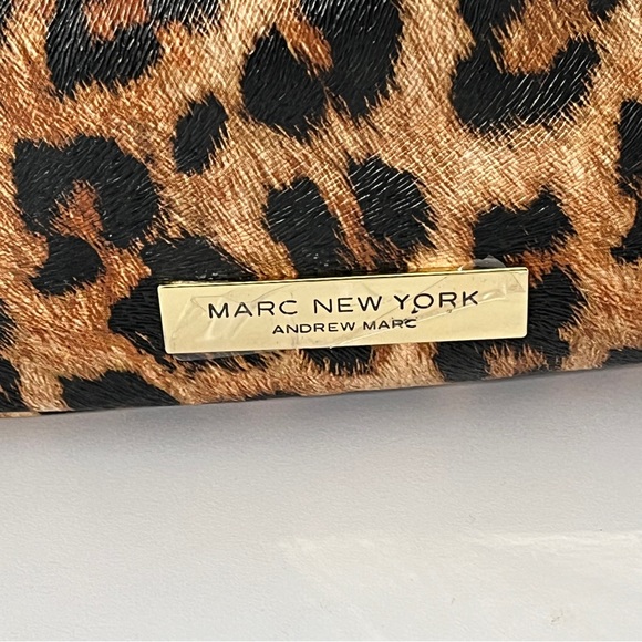 Marc New York Andrew Marc Leopard Cosmetic Toiletry Bag - Picture 2 of 10